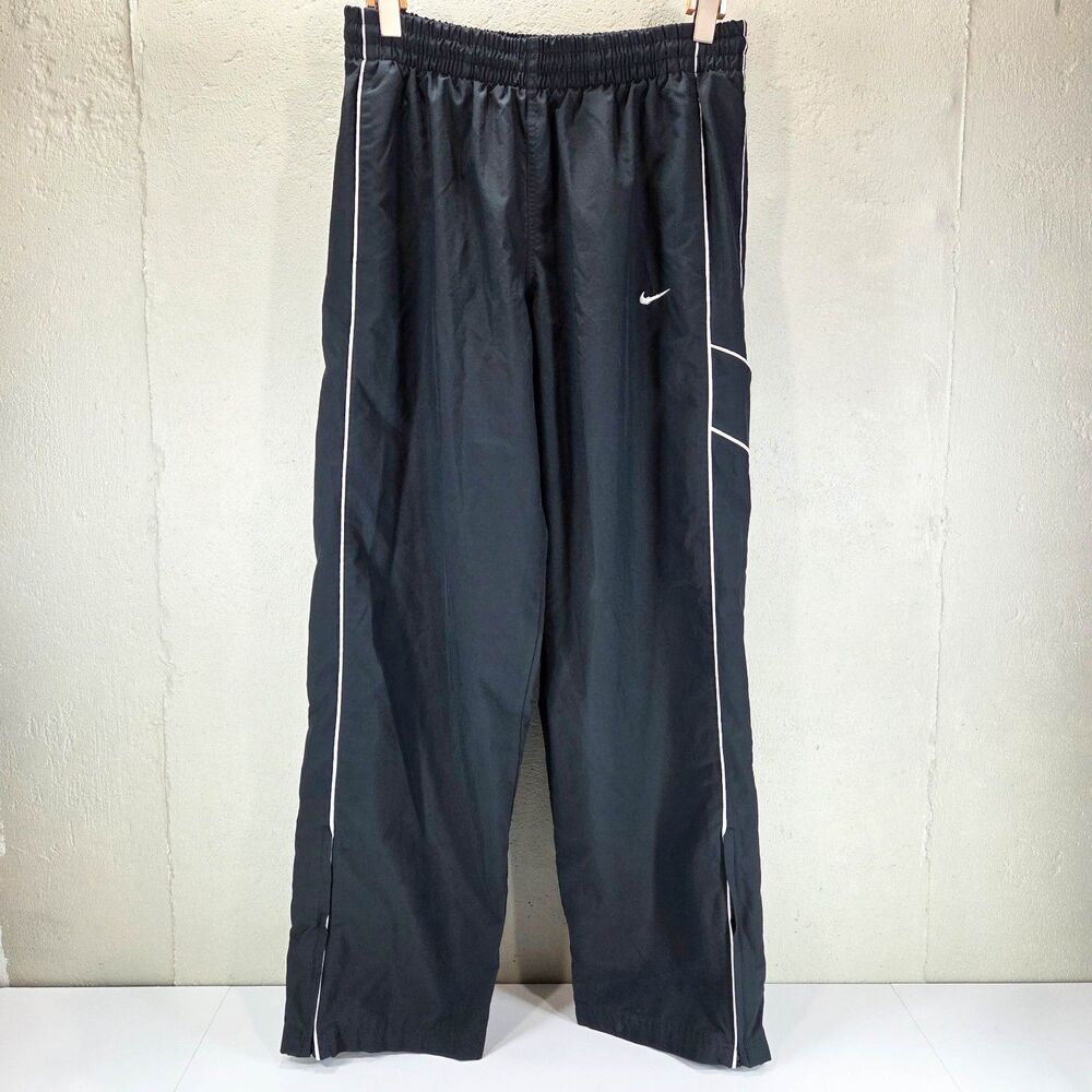 Vintage Y2K Nike Athletic Dept Black Baggy Track Pants Men’s Sz XL